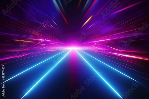 abstract futuristic background with pink blue glowing neon moving high speed wave lines and bokeh lights. Data transfer concept Fantastic wallpaper