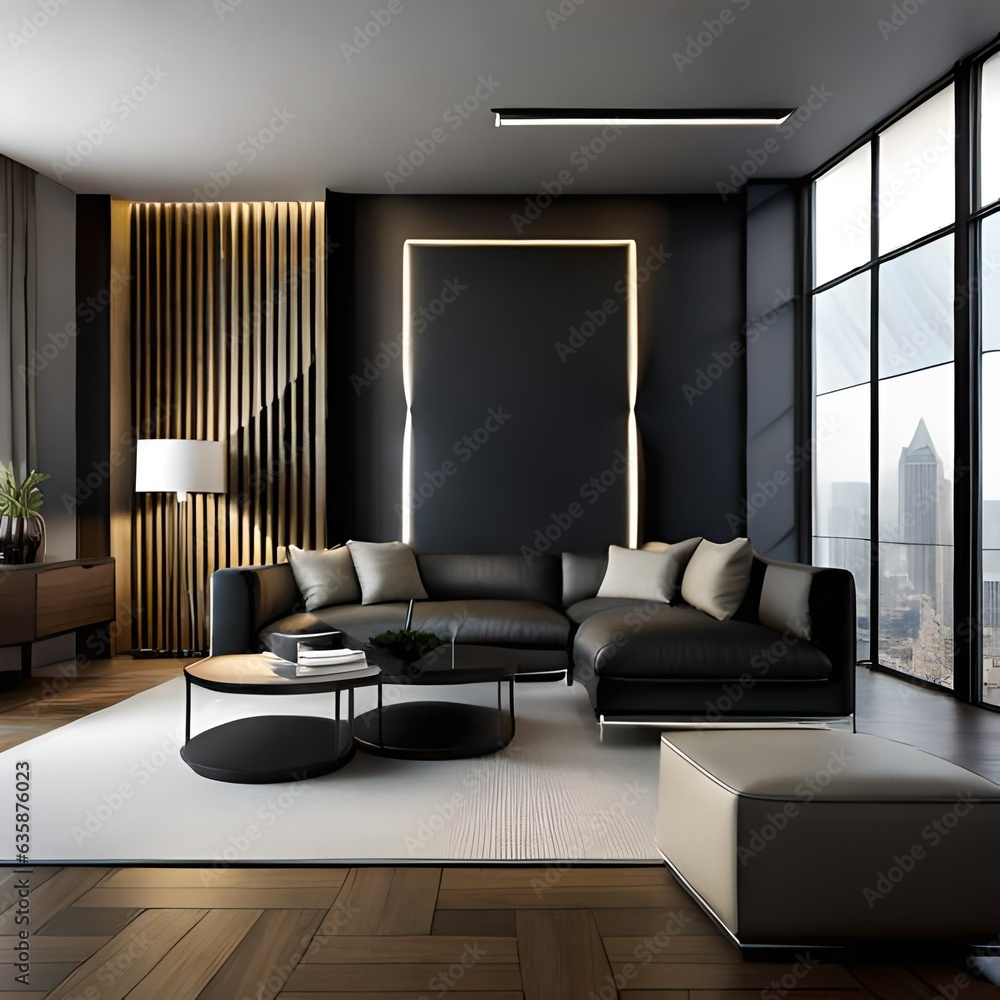modern living room generated ai modern living room generated ai