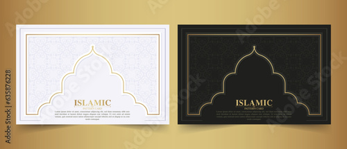 elegant islamic pattern card design