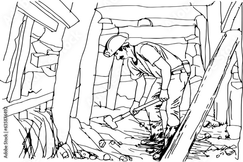 miners working from the mine