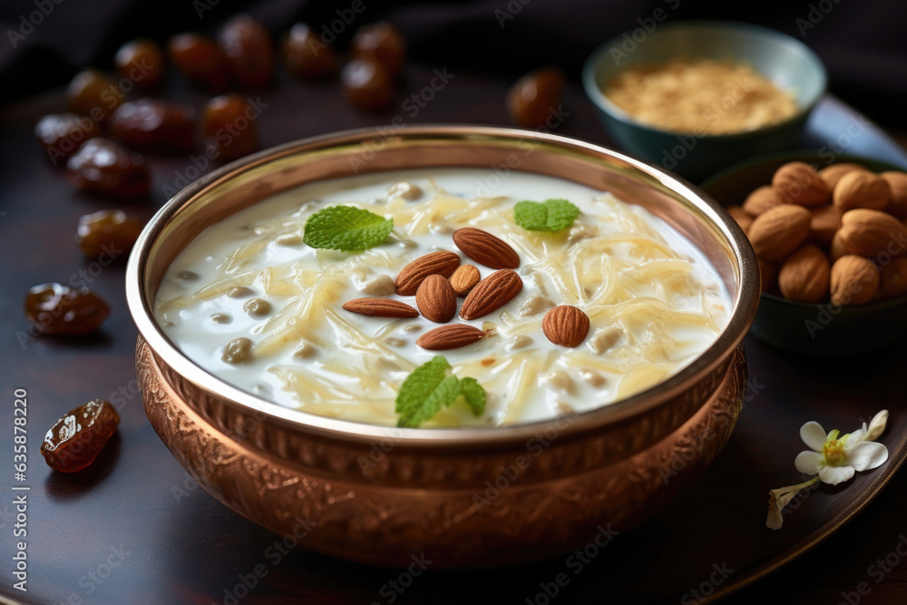 Khir or kheer payasam, known as Sheer Khurma Seviyan consumed on Eid or in Indian festivals Khir or kheer payasam, known as Sheer Khurma Seviyan consumed on Eid or in Indian festivals