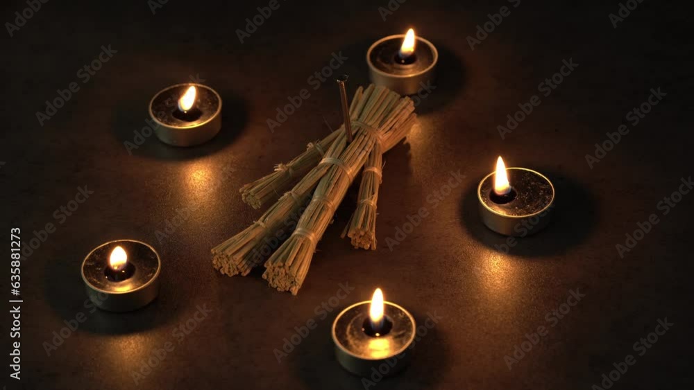 halloween curse straw doll Japanese wara ningyo voodoo dark magic