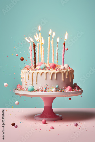 Birthday Cake with Candles