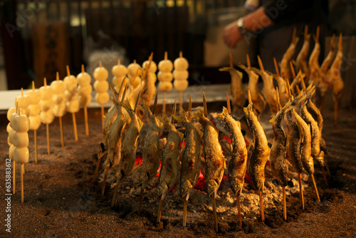 川魚の炭火焼き