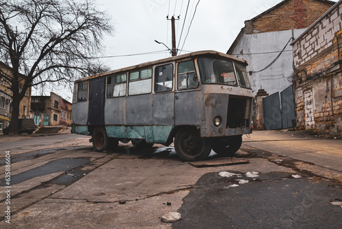 old bus in the city