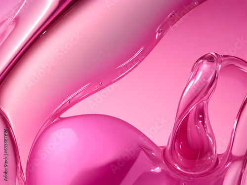 Liquid marble background with pink gloss texture