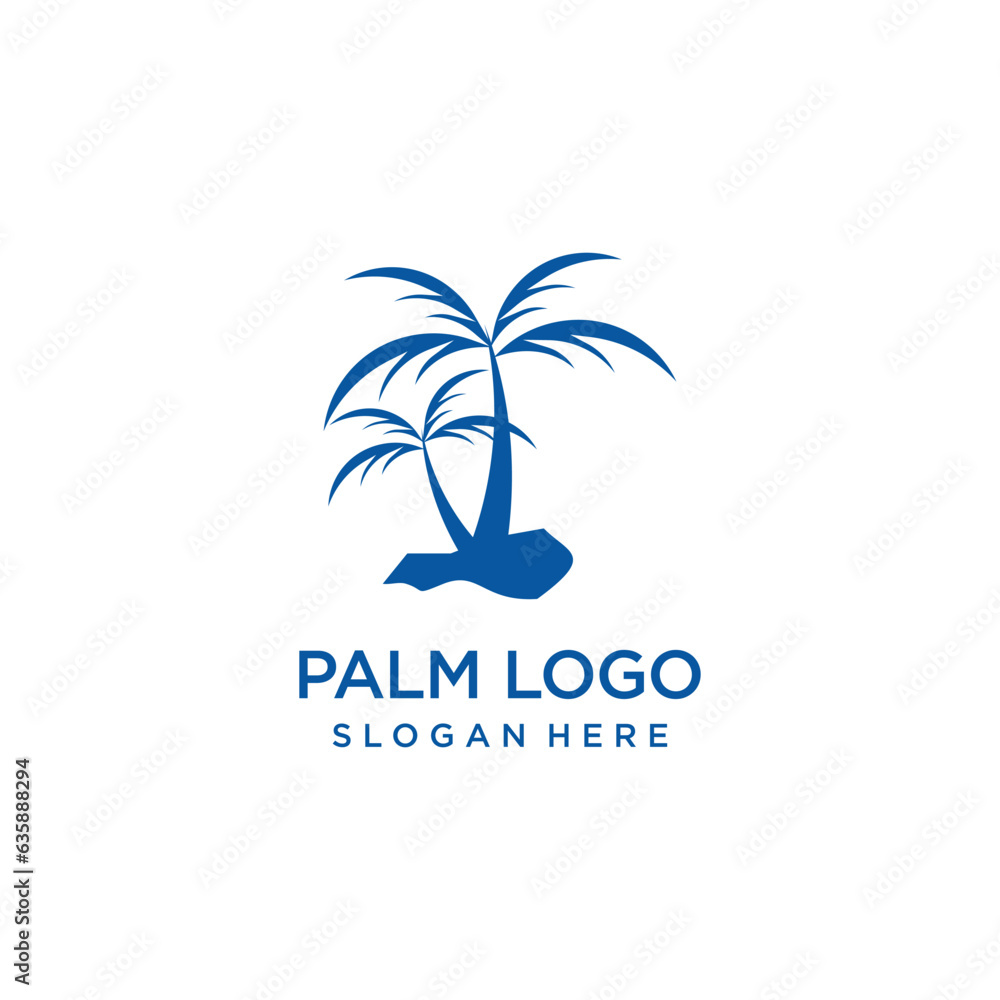 Palm beach logo with modern design for your company or business