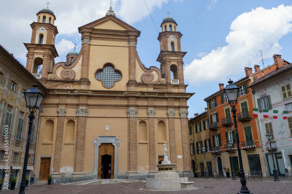 Historic church of Santa Maria Maggiore at Novi Ligure, Italy