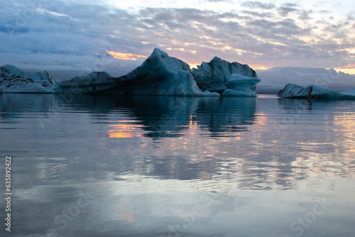 Jökulsárlón Glacier Lagoon is a lake dotted with towering icebergs carved from the Breiðamerkurjökull glacier.