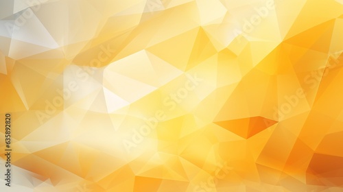  a yellow and white abstract background with a low poly design. generative ai