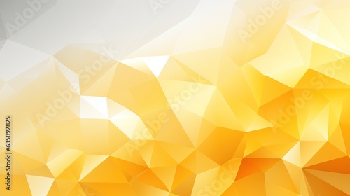  a yellow and white abstract background with low poly shapes and a soft blur.  generative ai