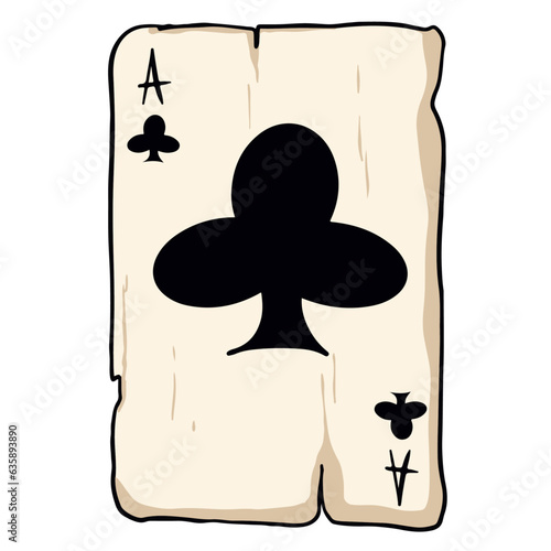 Vintage poker card clubs