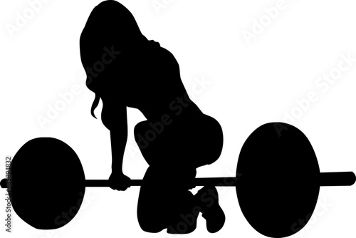 weight lifting silhouette