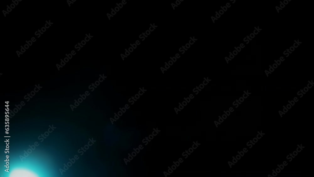 Light beam with blue highlights moves along left side of frame from top to bottom, on black background for overlay. Light beam with blue highlights moves along left side of frame from top to bottom, on black background for overlay.