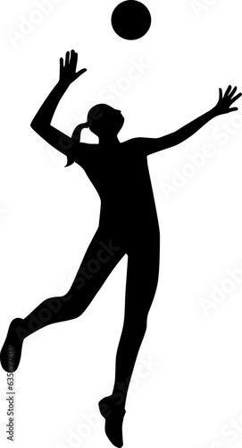 volleyball player silhouette