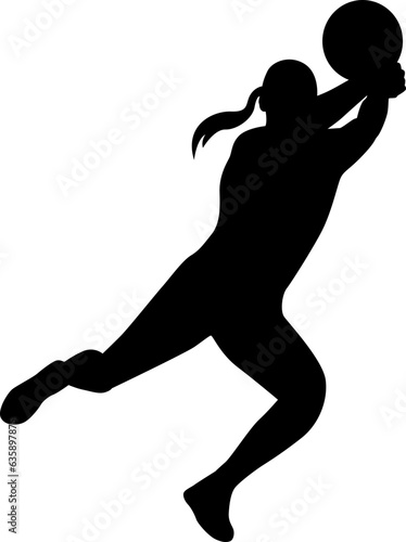 volleyball player silhouette