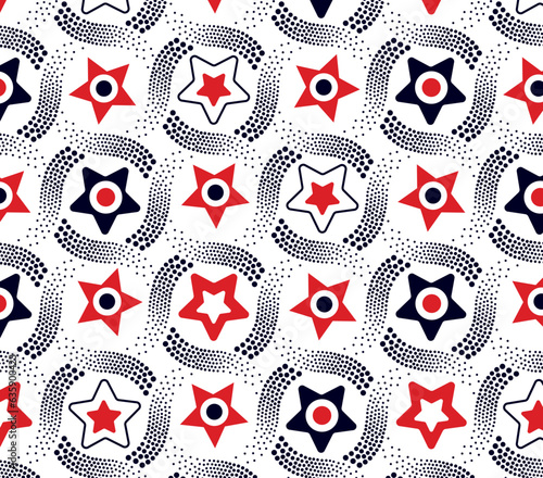 Stars pattern  in Circular Dotted
