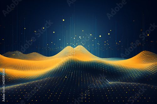 abstract background yellow and blue