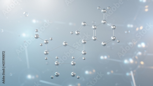 Fototapeta Naklejka Na Ścianę i Meble -  adenosine molecular structure, 3d model molecule, class iv antiarrhythmics, structural chemical formula view from a microscope