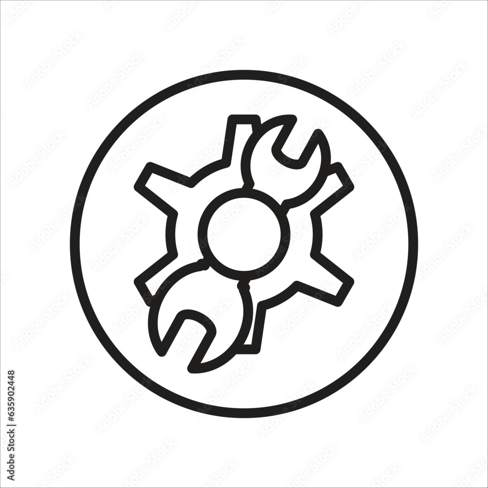 tool vector icon line template tool vector icon line template