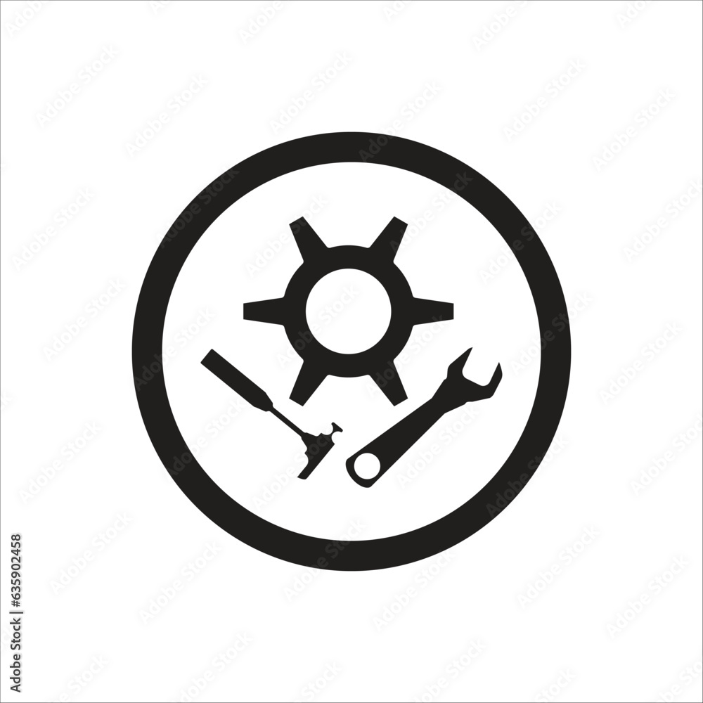 tool vector icon line template