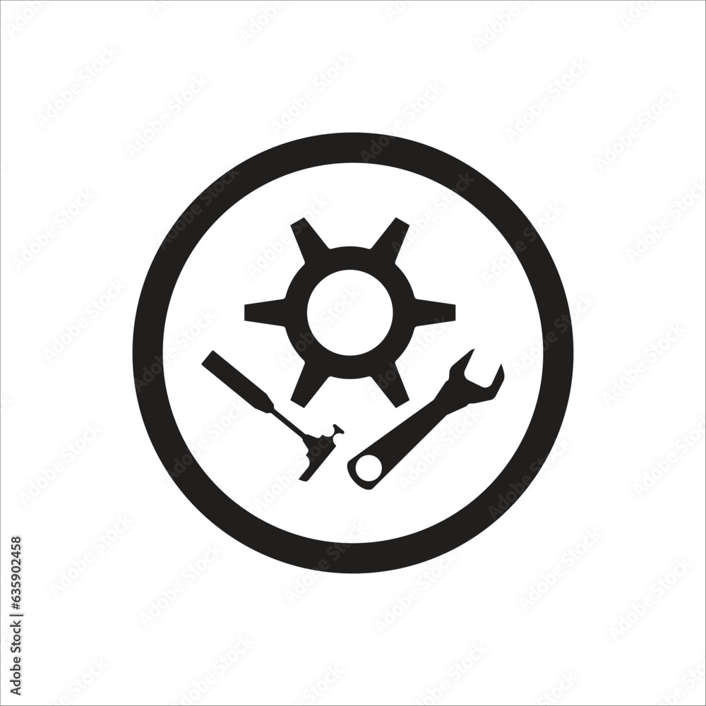 Obraz premium tool vector icon line template
