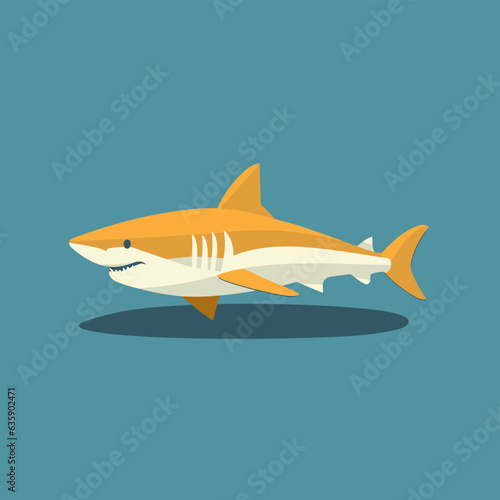 Wallpaper Mural Vector logo cute shark, shark icon, shark sticker Torontodigital.ca