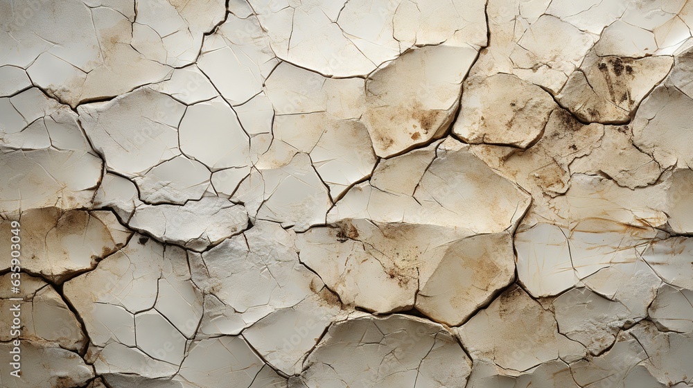 a close up of a cracked wall with white paint on it. generative ai a close up of a cracked wall with white paint on it. generative ai
