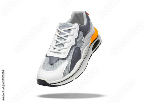 White sneaker isolated on white background