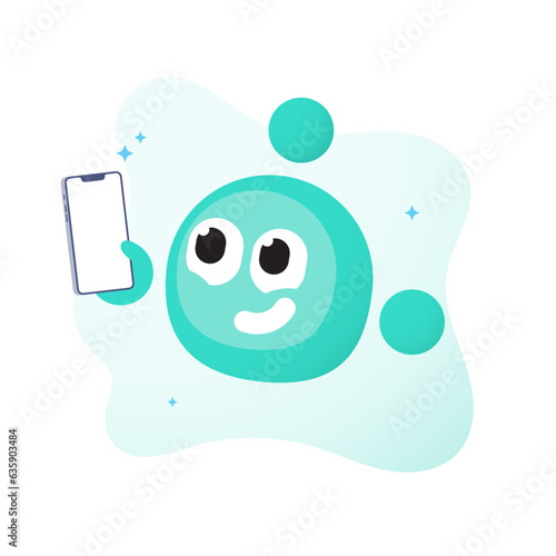 Joyful Molecular Vector Illustrations