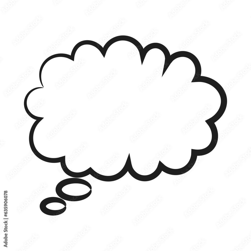 Speech bubble icon. Flat design. Isolated white background Speech bubble icon. Flat design. Isolated white background