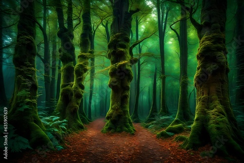Magical forest , Generative ai