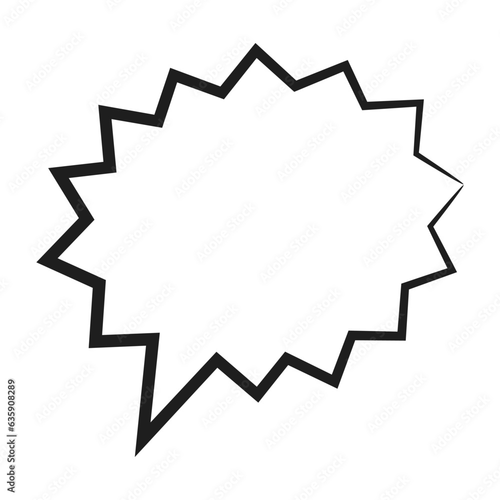 Speech bubble icon. Flat design. Isolated white background Speech bubble icon. Flat design. Isolated white background