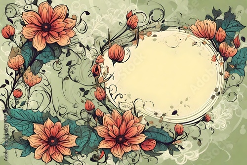 floral background with flowers