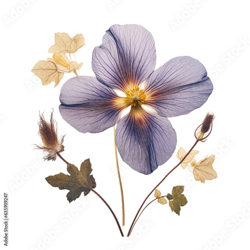 Pressed flower