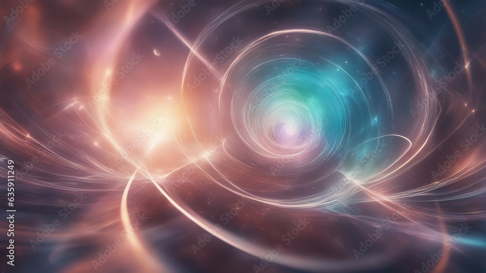 Abstract art concept, permeated with energy threads and dark matter connections spread throughout the universe Abstract art concept, permeated with energy threads and dark matter connections spread throughout the universe
