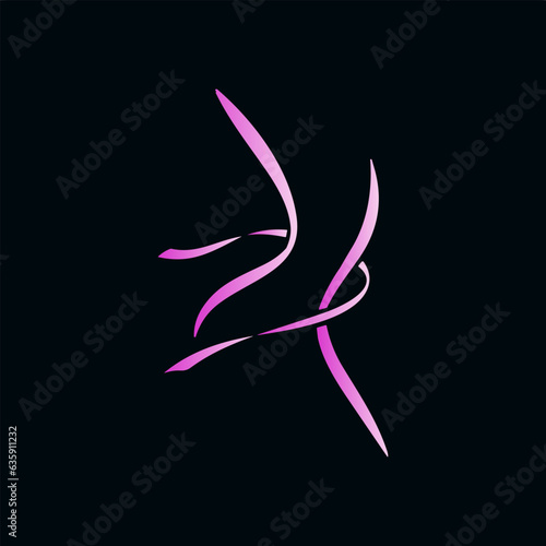 Line illustration vector template showcasing an icon of a woman's silhouette