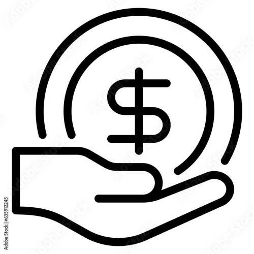 Compensation_and_Benefits icon can be used for uiux, etc