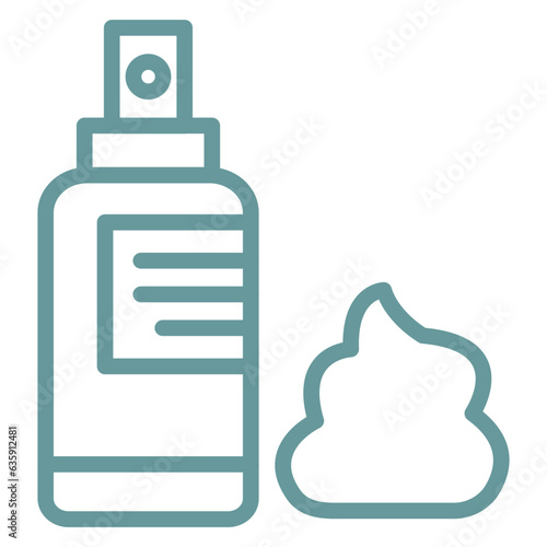 Vector Design Barber Foam Icon Style