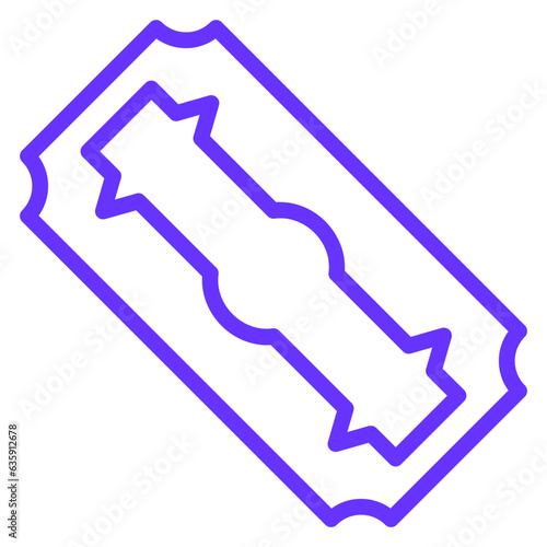 Vector Design Razor Blade Icon Style