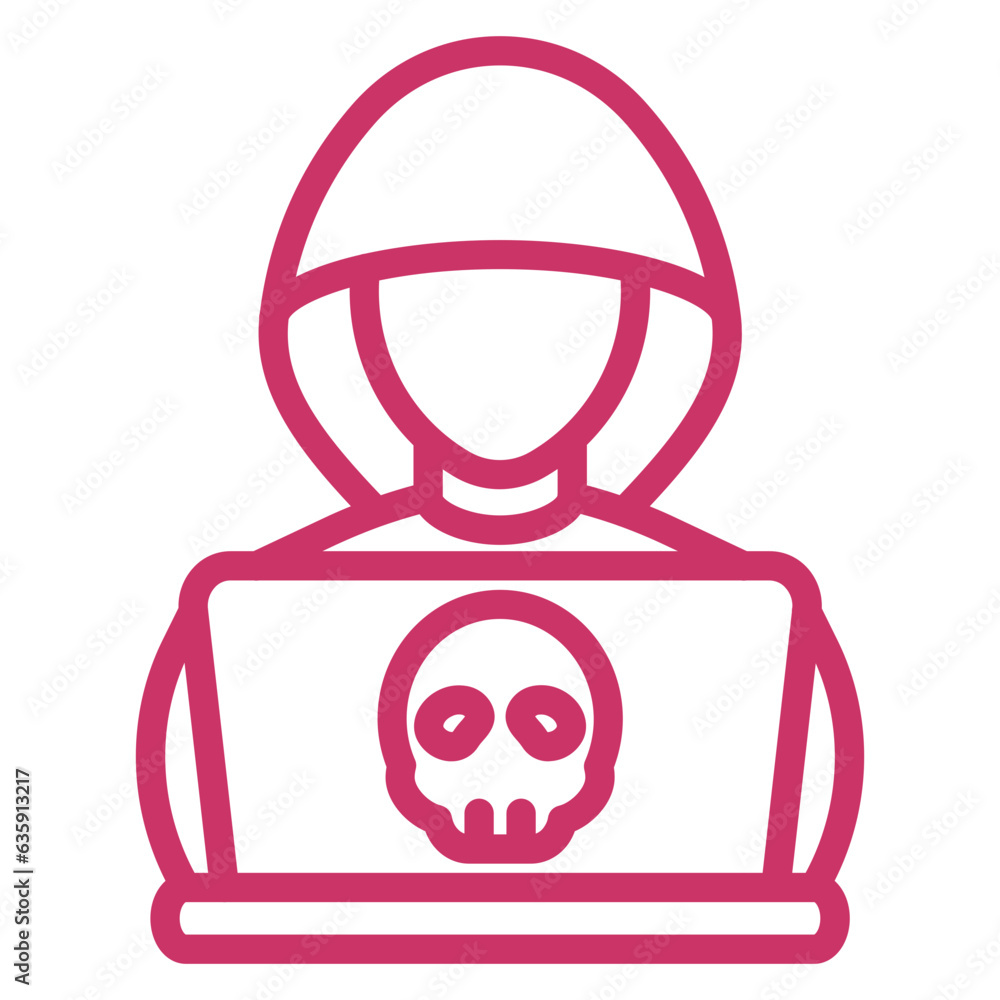 Vector Design Hacker Icon Style Vector Design Hacker Icon Style