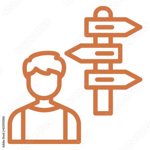 Vector Design Direction Icon Style