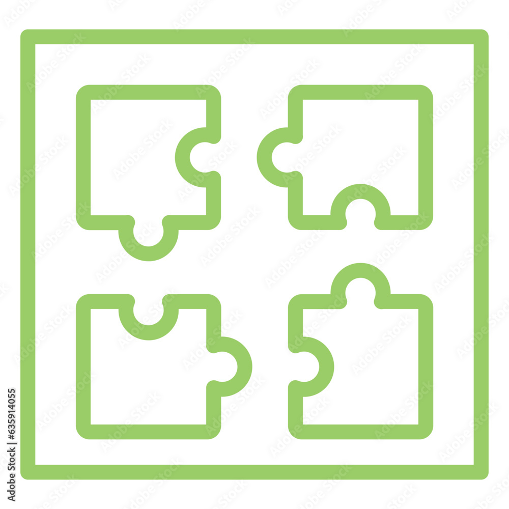 Vector Design Puzzle Icon Style