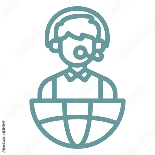 Vector Design Interpreter Icon Style