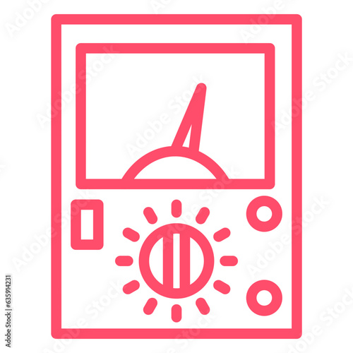 Vector Design Ammeter Icon Style