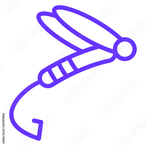 Vector Design Fly-Fishing Icon Style