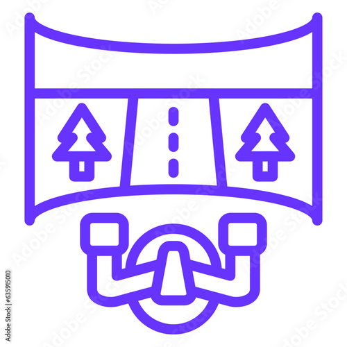 Vector Design Motion Simulator Icon Style