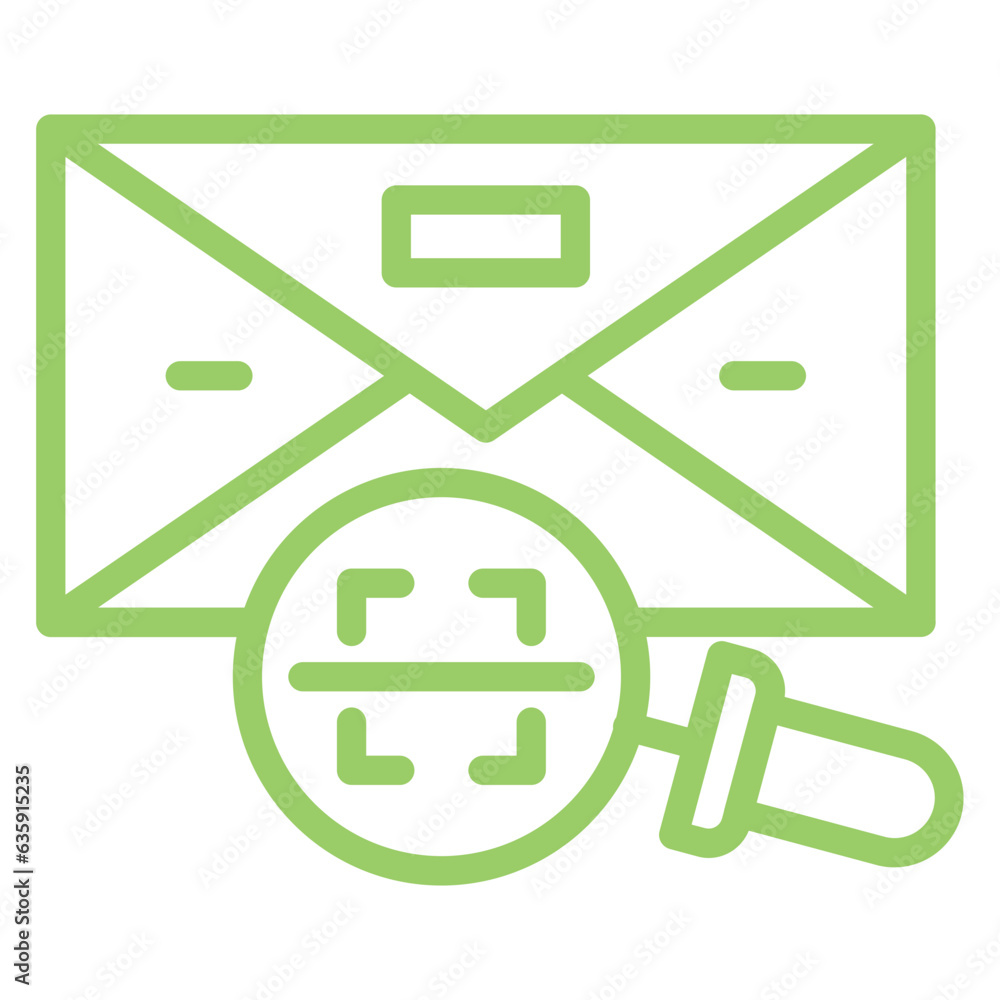 Vector Design Letter Scanning Icon Style Vector Design Letter Scanning Icon Style
