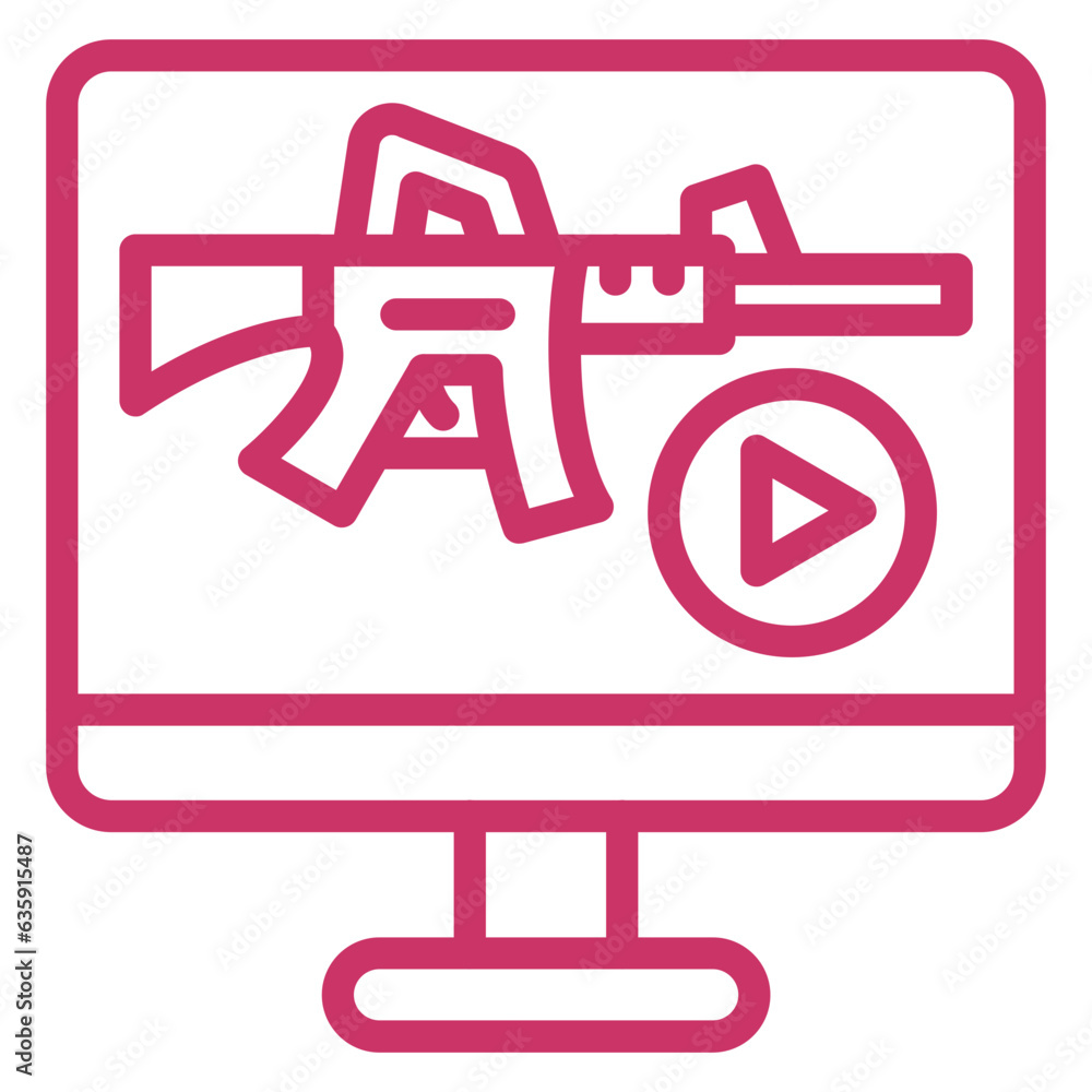 Vector Design Livestream Icon Style Vector Design Livestream Icon Style