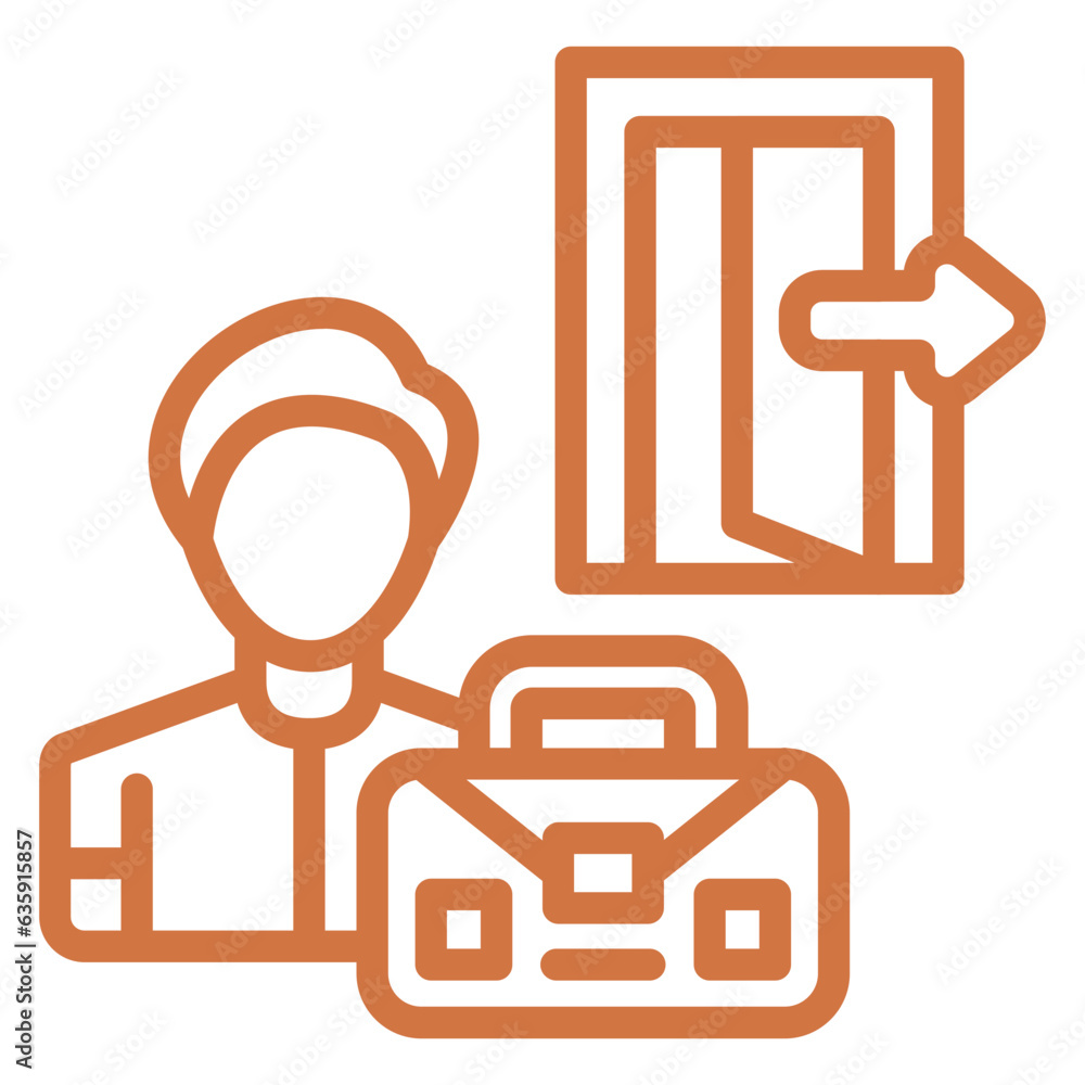 Vector Design Exit Interview Icon Style Vector Design Exit Interview Icon Style